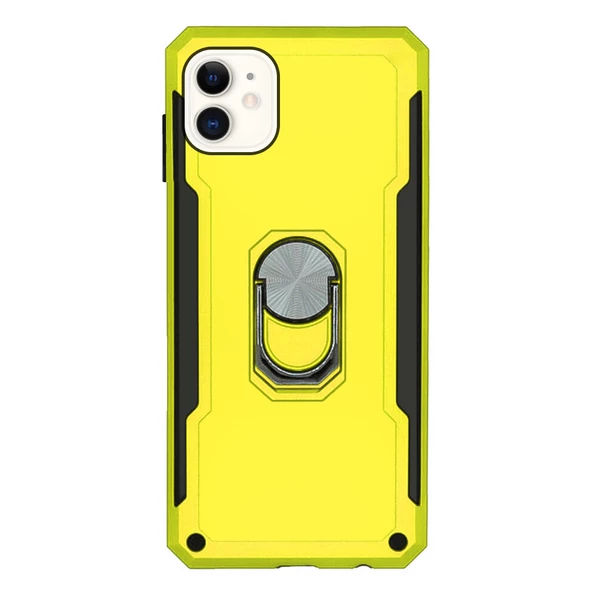 iPhone 11 Kılıf Panzer Ring Tam Koruma Arka Kapak - Resim 8
