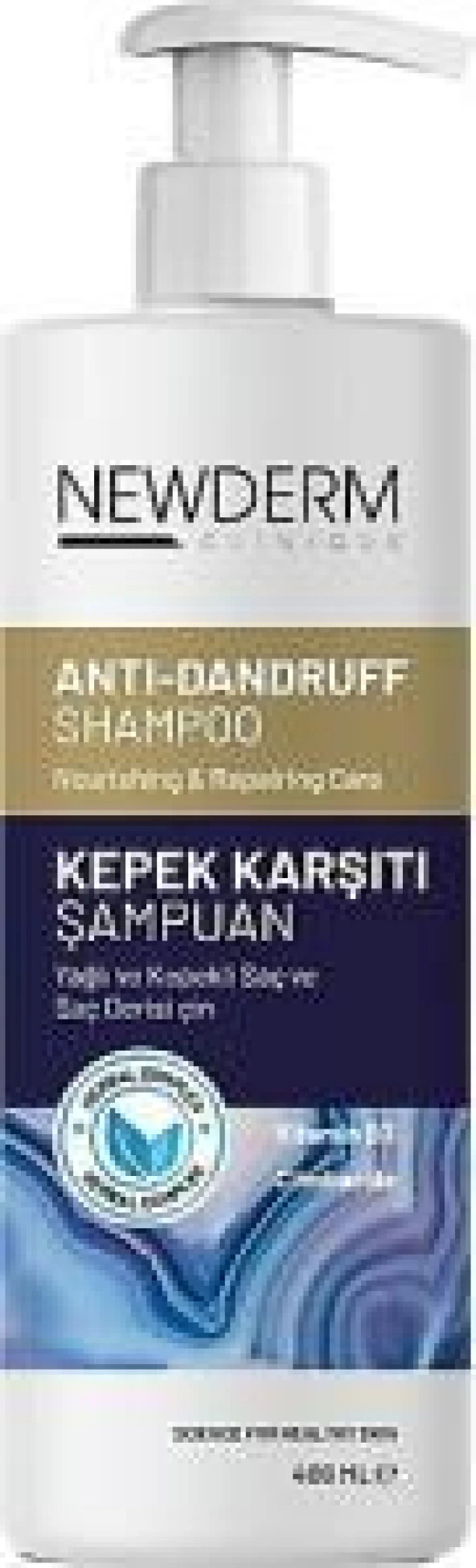 Newderm Anti-Dandruff Shampoo 400ml | Kepek Karşıtı Şampuan ürün görseli 1
