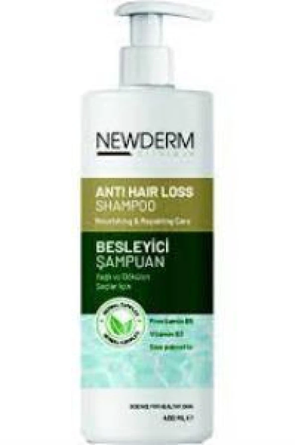 Newderm Anti-Hair Loss Shampoo 400ml | Besleyici Şampuan ürün görseli 1
