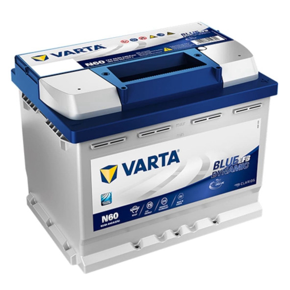 N60 VARTA AKÜ 12V 60 AMPER  640A EN EFB START STOP Ü.T  ARALIK  2025 ürün görseli 1