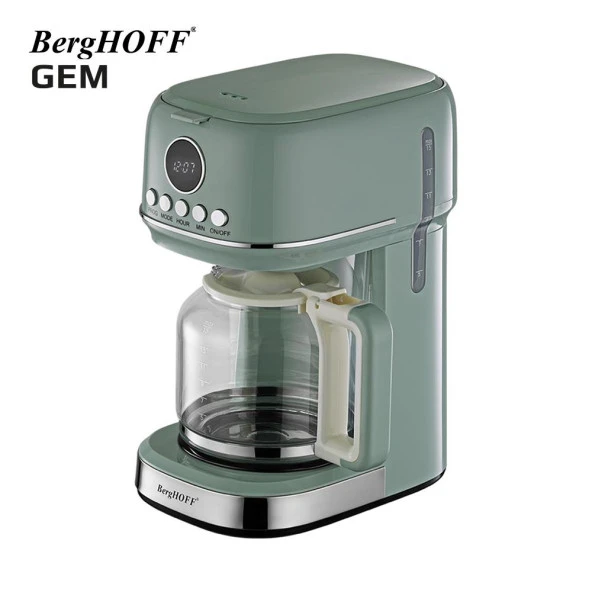 BergHOFF GEM RETRO 15 bardak Mint Yeşil Filtre Kahve Makinesi 7950401 ürün görseli 1