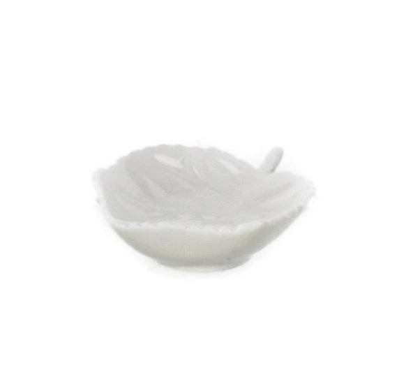 Ultraform Porselen Yaprak 6Lı Çerezlik Kase Takımı 9x8cm ürün görseli 1