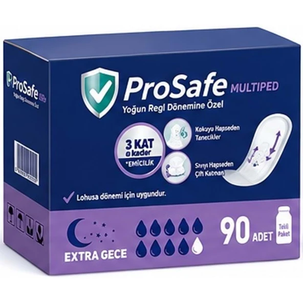 Prosafe Multiped Regl - Mesane - Lohusa Pedi L - Büyük - Large Extra/Gece 90 Adet ürün görseli 1