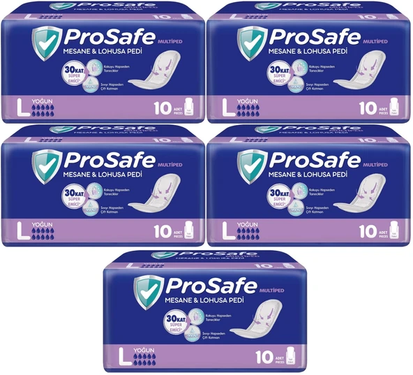Prosafe Multiped Regl - Mesane - Lohusa Pedi L - Büyük - Large Extra/Gece 50 Adet ürün görseli 1