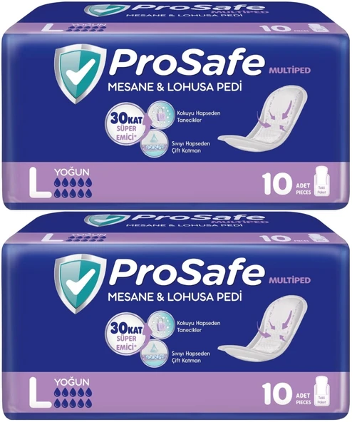 Prosafe Multiped Regl - Mesane - Lohusa Pedi L - Büyük - Large Extra/Gece 20 Adet ürün görseli 1