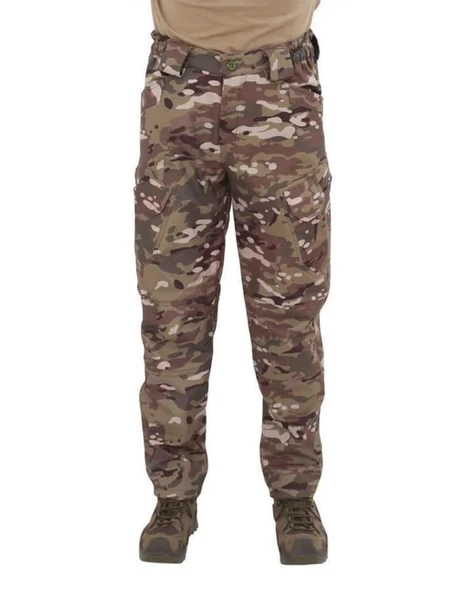 Single Sword Outdoor Softshell Su&Rüzgar  Geçirmez Taktik Erkek Pantolon (İçi Polarlı) ürün görseli 1