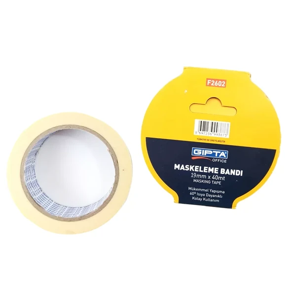 Gıpta Maskeleme Bandı 19mmx40m ürün görseli 1