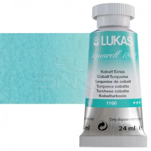 Lukas Aquarell 1862 Artist 24ml Sulu Boya 1168 Cobalt Turkuaz Seri 2 ürün görseli 1
