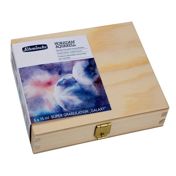 Schmincke Horadam Supergranulation Suluboya Galaxy Set Ahşap Kutu 5x15ml ürün görseli 1