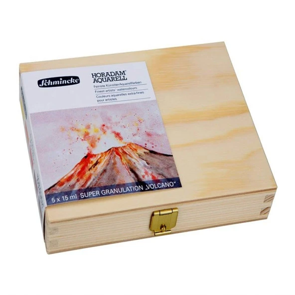 Schmincke Horadam Supergranulation Suluboya Volcano Set Ahşap Kutu 5x15ml ürün görseli 1