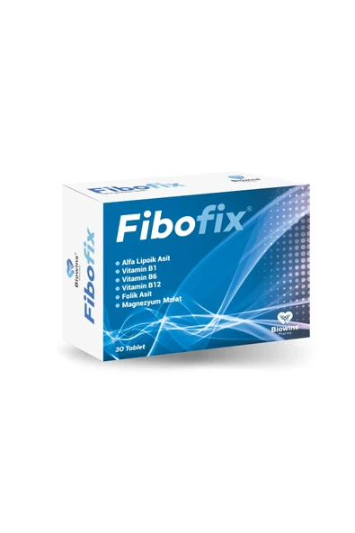 Fibofix Alfa Lipoik Asit, Vitamin B1,b6,b12, Mg Ve Folik Asit Içeren 30 Tablet Takviye Edici Gıda ürün görseli 1