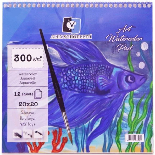 Alex Art Spr. Suluboya Defteri 20x20 300 Gr ürün görseli 1