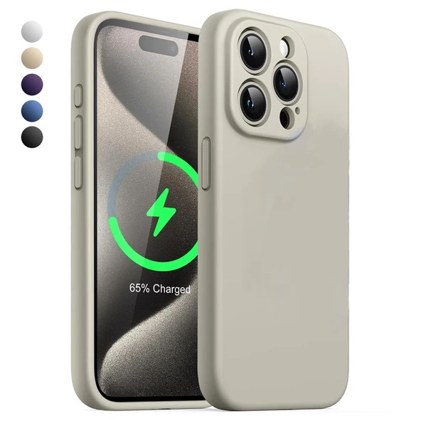 iPhone 15 Pro Kılıf Kamera Korumalı Lansman Silikon Kapak ürün görseli 1