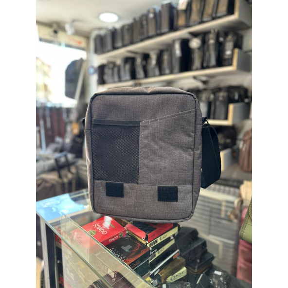 BAGSLAB Haki  Keten Kumaş El Ve Omuz Çantası ürün görseli 1