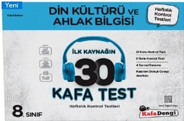 8. Sınıf Din Kültürü ve Ahlak Bilgisi İlk Kaynağın 30 Kafa Test Kafa Dengi Yayınları ürün görseli 1