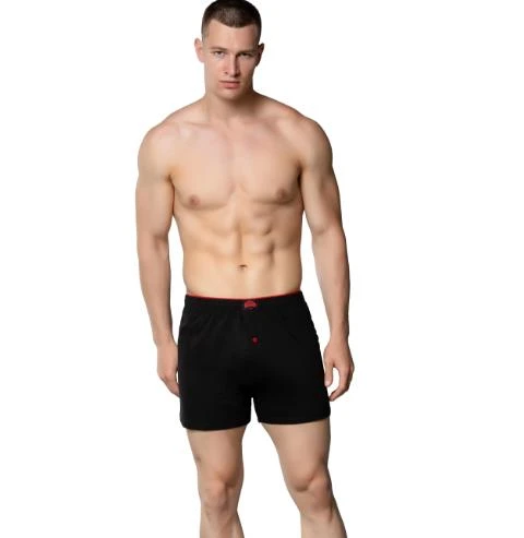 3 lü Paket Gümüş Erkek Penye Boxer Düz Renk Pamuklu Erkek Boxer 4020 ürün görseli 1