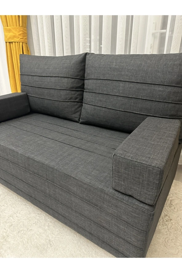 Modern Style Home Ikili Kanepe Koltuk Antrasit ürün görseli 1