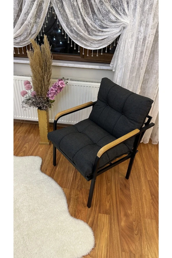Modern Style Home Modern Avcılar Balkon, Bahçe, Cafe - Metal Kanepe Koltuk Takımı – Tekli ürün görseli 1
