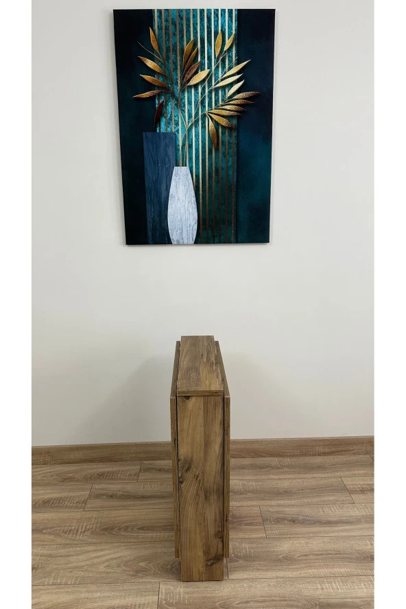 Modern Style Home Pratik Katlanır Taşınabilir 4-6 Kişilik Yemek Masası ürün görseli 1