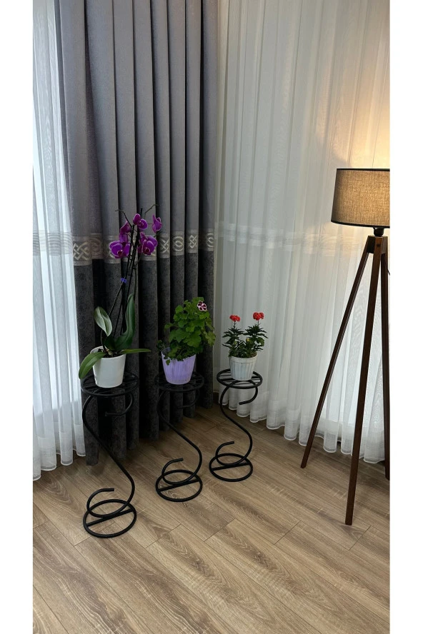 Modern Style Home 3 lü Saksılık Çiçeklik ürün görseli 1