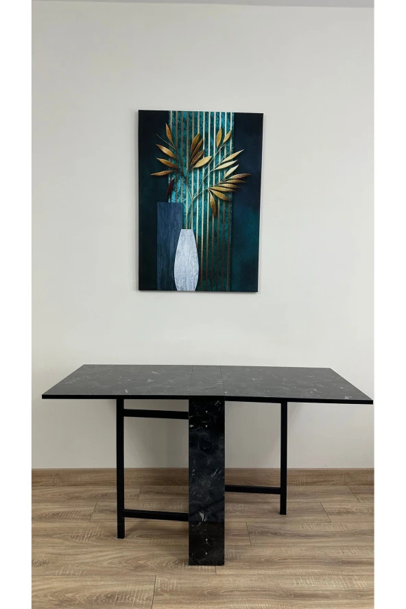 Modern Style Home Pratik Katlanır Taşınabilir 4-6 Kişilik Yemek Masası ürün görseli 1