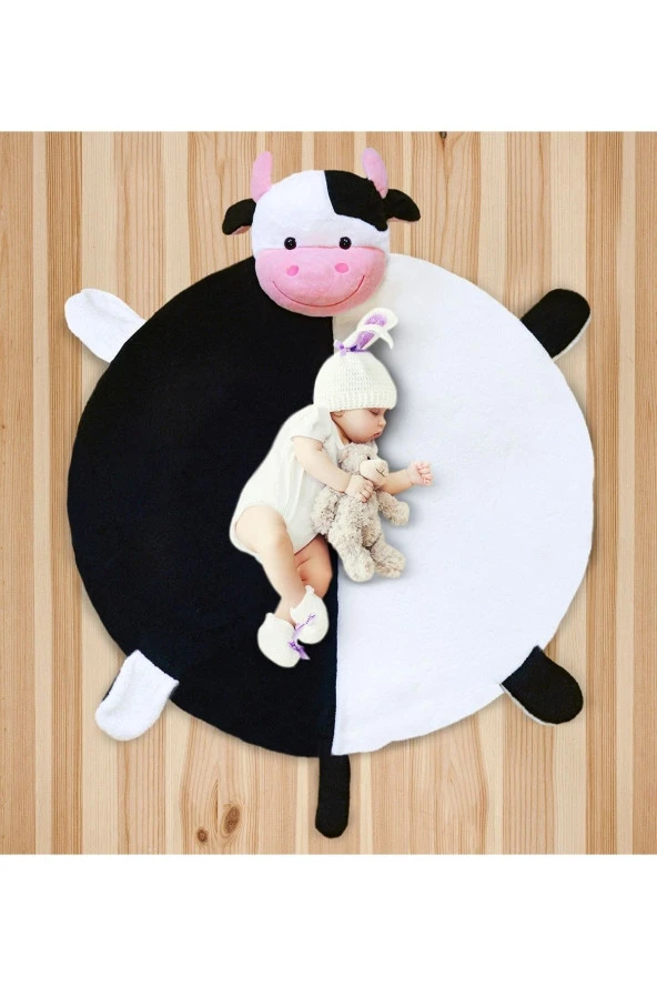 Bebek Oyun Halısı 120 Cm Inekli Oyun Matı ürün görseli 1