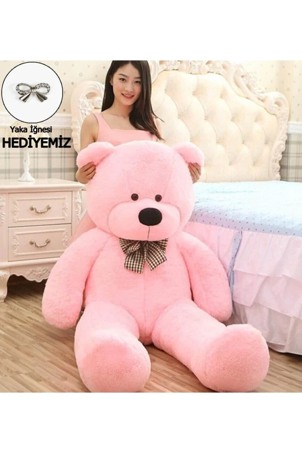 Pembe Büyük Papyonlu Ayıcık 140 Cm ürün görseli 1