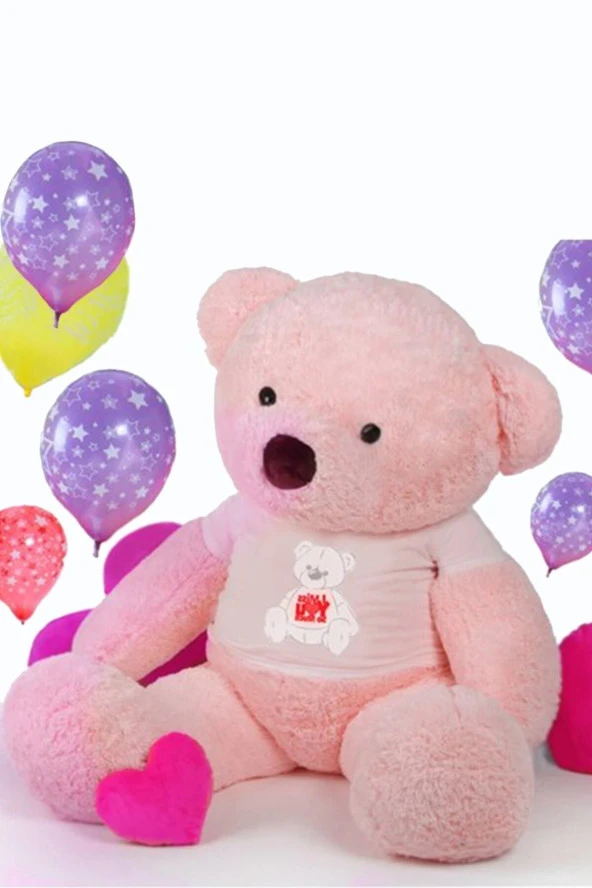 180 Cm Tişörtlü Tatlım Peluş Ayıcık ürün görseli 1