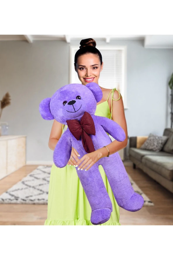 120-100 Cm Papyonlu Büyük Beyaz Ayıcık (%100 Yerli) ürün görseli 1