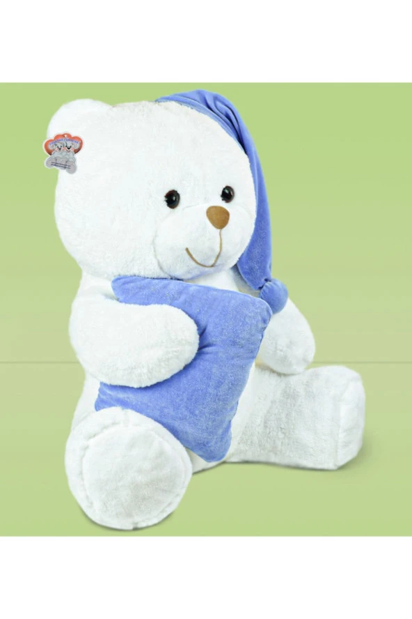 80 cm Yastıklı Uyku Arkadaşı Peluş Ayıcık (%100 Yerli Üretim) ürün görseli 1