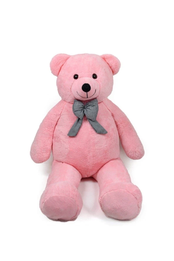 Pembe Büyük Papyonlu Ayıcık 140 Cm - Resim 3