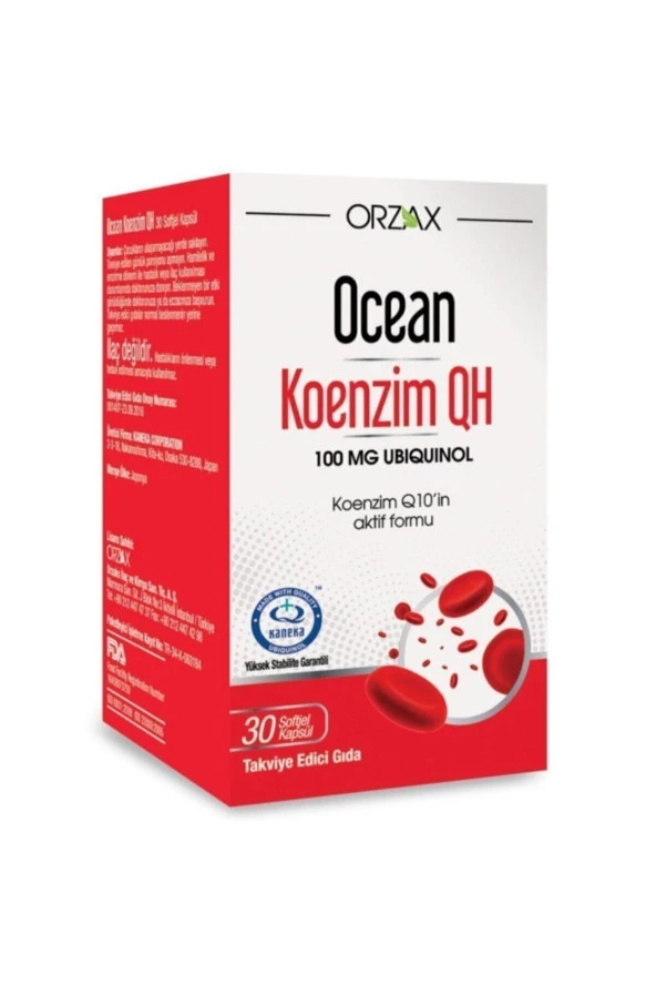 Ocean Koenzim Qh 100 Mg Ubikinol 30 Softjel Kapsül ürün görseli 1
