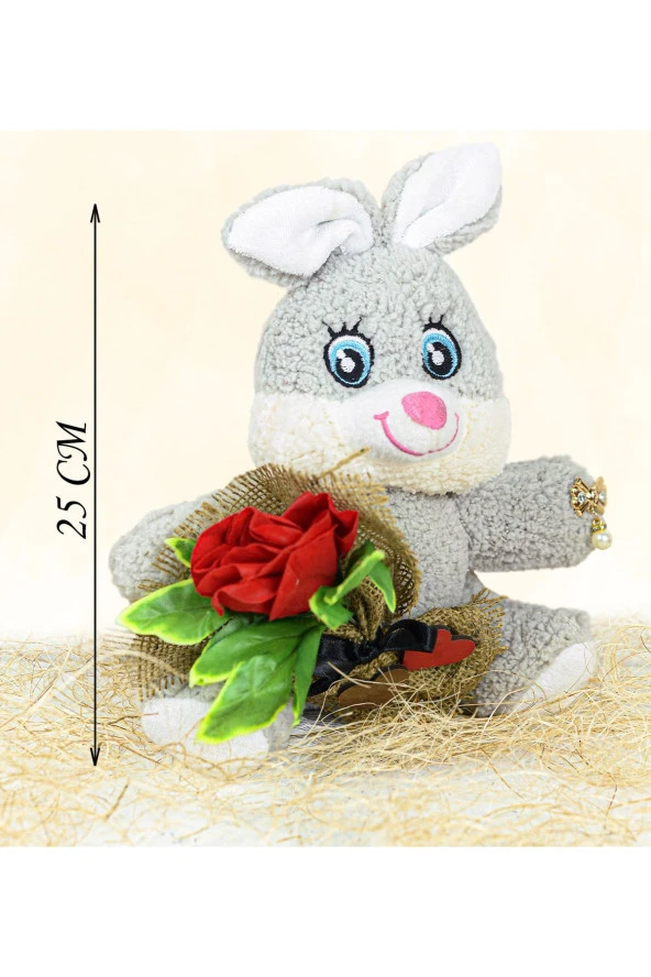 Özgüner Oyuncak Romantik Tavşan - Resim 3