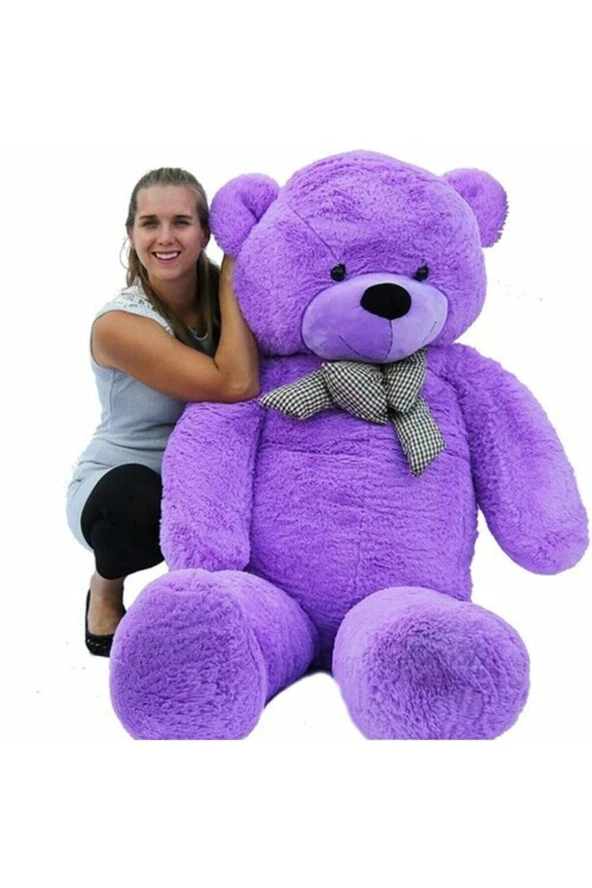 Dev Büyük Peluş Ayıcık 170 Cm Hediyelik Ayı (%100 YERLİ) Lila ürün görseli 1
