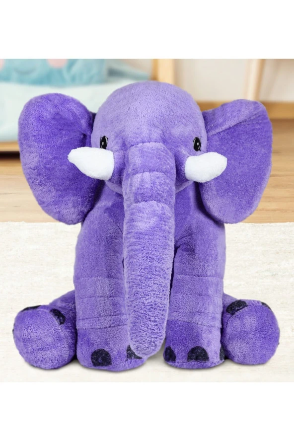Uyku Arkadaşım Fil - Büyük Yumuşak Peluş Fil 85 Cm ürün görseli 1