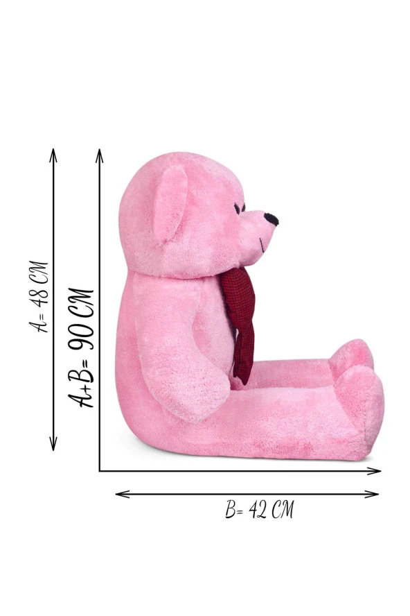 90 Cm Papyonlu Ayıcık(%100 Yerli) - Resim 2
