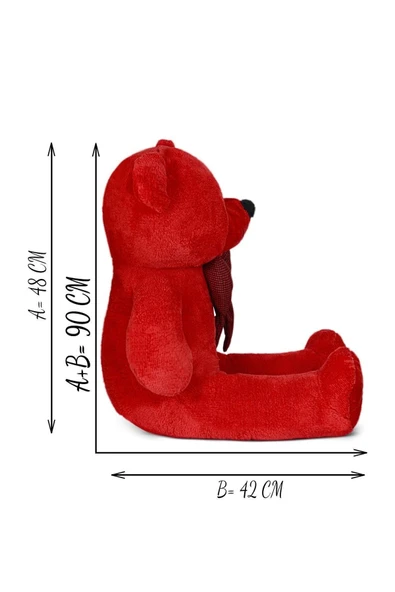 Pababo 90 Cm Papyonlu Ayıcık(%100 YERLİ) - Resim 4