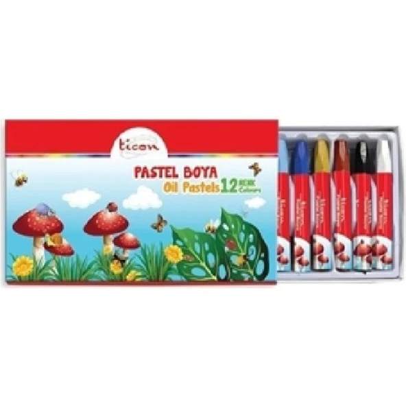 Ticon 12 Li Yağlı Pastel Boya ürün görseli 1