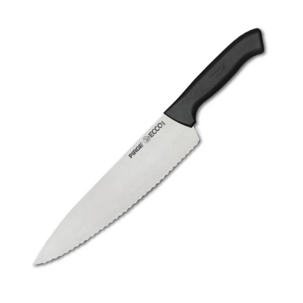 Pirge Ecco Dişli Şef Bıçağı 21 cm Siyah 38261 - Resim 2