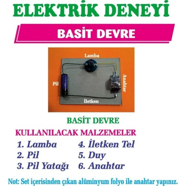 Bozkırlı Elektrik Deney Seti Basit ürün görseli 1