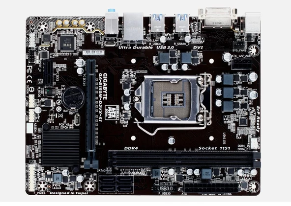 GIGABYTE B150M-D2VX-S1 DDR4 LGA 1151 mATX Anakart ürün görseli 1