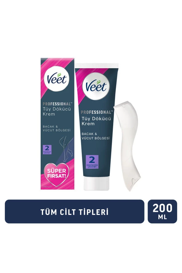 Professional Tüy Dökücü Krem Hassas Ciltler 200 ml Süper Fırsat Paketi ürün görseli 1