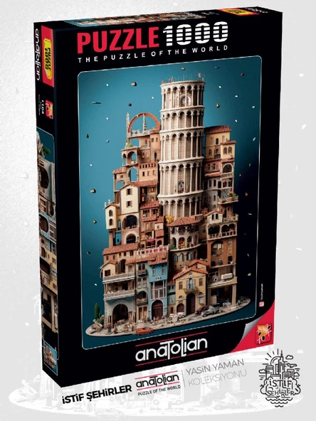 Anatolian 1000 Parça Pisa Puzzle - Yasin Yaman ürün görseli 1