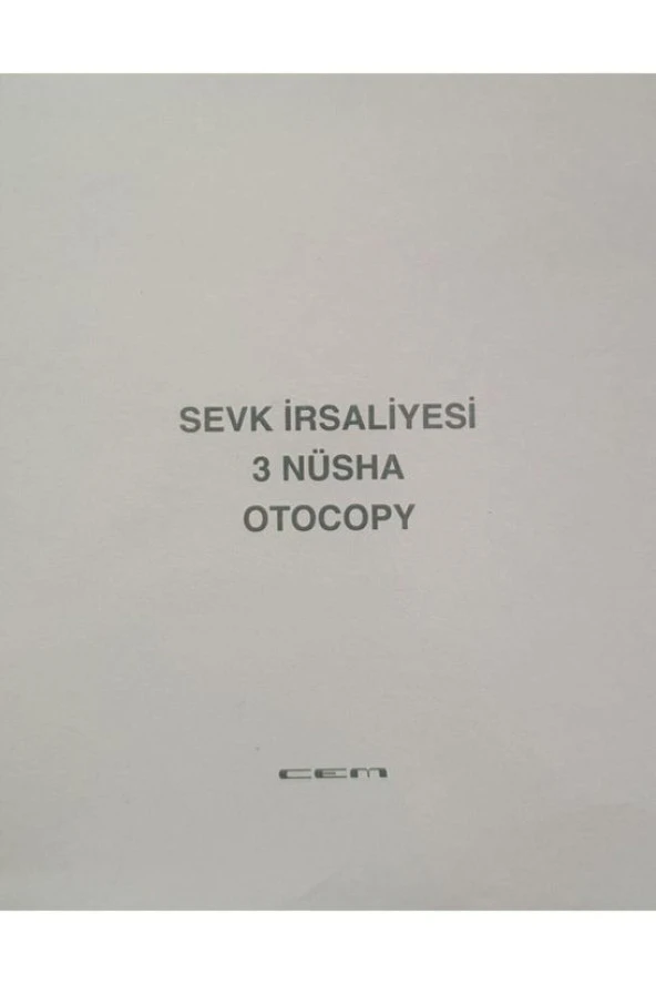 Cem Sevk İrsaliyesi 3 Nüsha Otocopy ürün görseli 1
