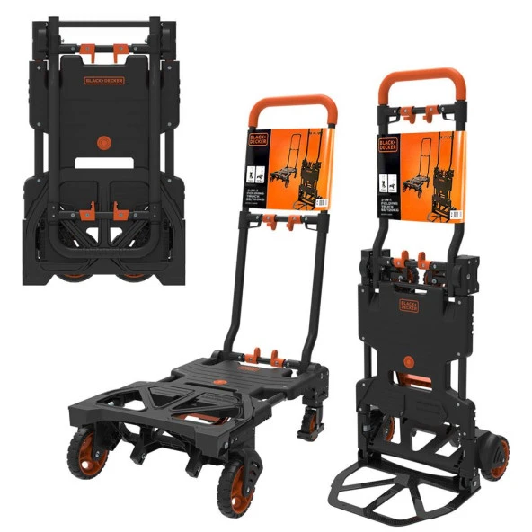 BLACK+DECKER BH206 55/120Kg Çok Fonksiyonlu Katlanır El Arabası ürün görseli 1