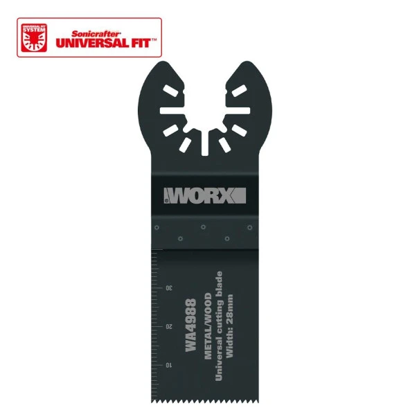 WORX WA4988 Çok Amaçlı Raspalama Makinası İçin 28x40mm Metal, Ahşap, Fiberglas, PVC Universal Kesme Bıçağı ürün görseli 1
