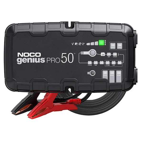 NOCO GENIUSPRO50 6V/12V/24V 1000A Akıllı Akü Şarj ve Akü Bakım/Desülfatör/Power Supply ürün görseli 1