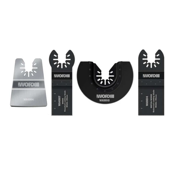WORX WA5092 4 Parça Universal Metal, Ahşap Kesme ve Raspalama Aksesuar Seti ürün görseli 1