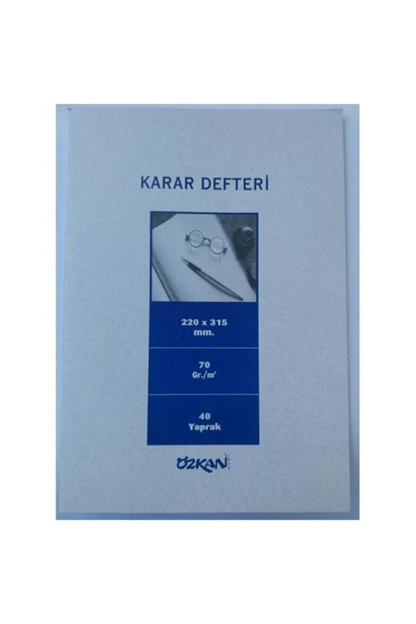 Özkan Karar Defteri 40 Yaprak ürün görseli 1