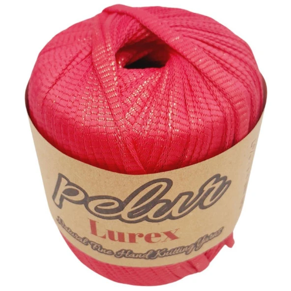 Angel Çanta Aksesuar Pelur Lurex Simli Ribbon İp Fuşya Renk ürün görseli 1